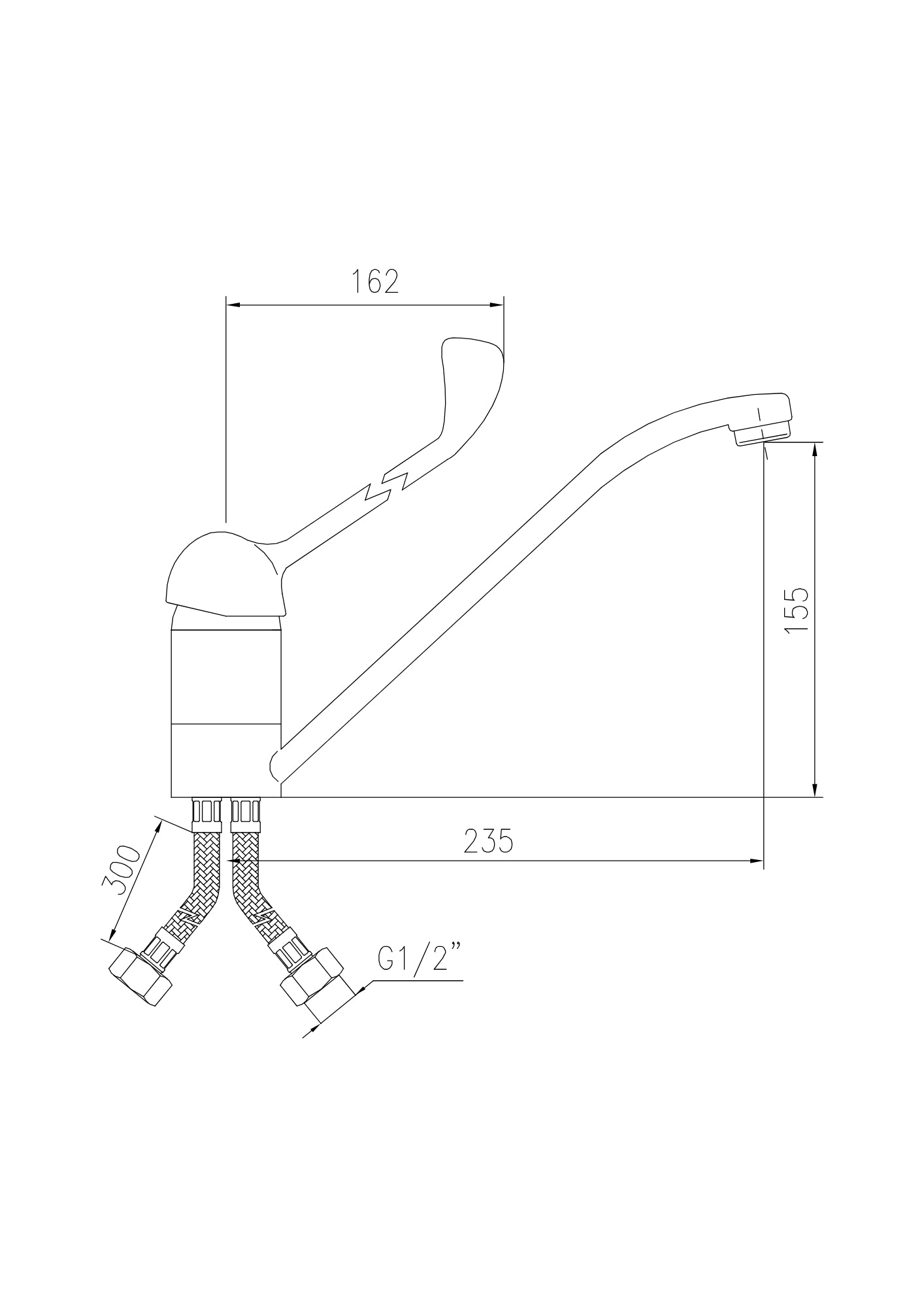 MONOCOMANDO LAVELLO GIREVOLE LEVA CLINICA Dm 40 COD:CD-01854C