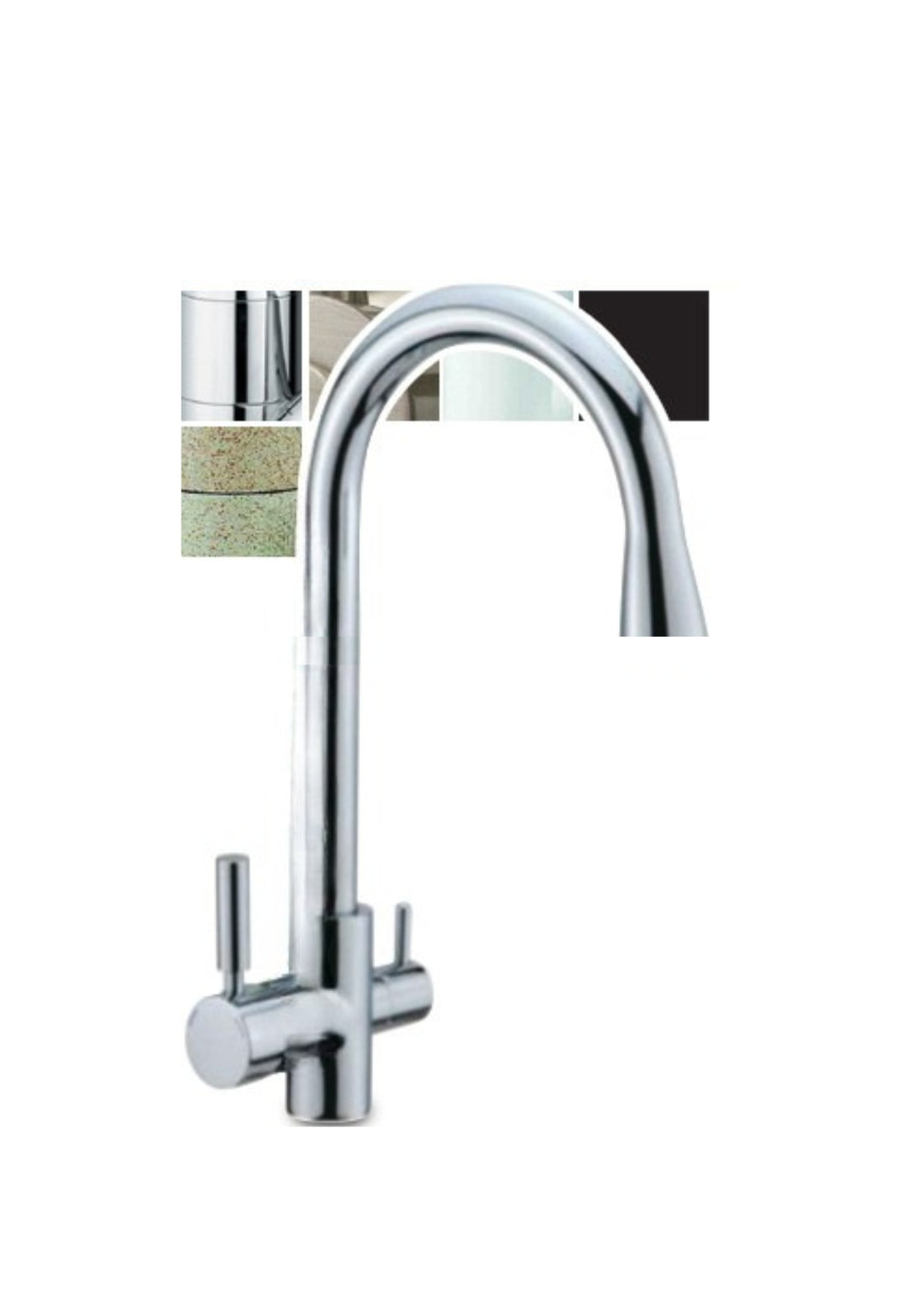 Rubinetto 3 vie 3/8" Cromo COD:CD-10003037-CR-SG