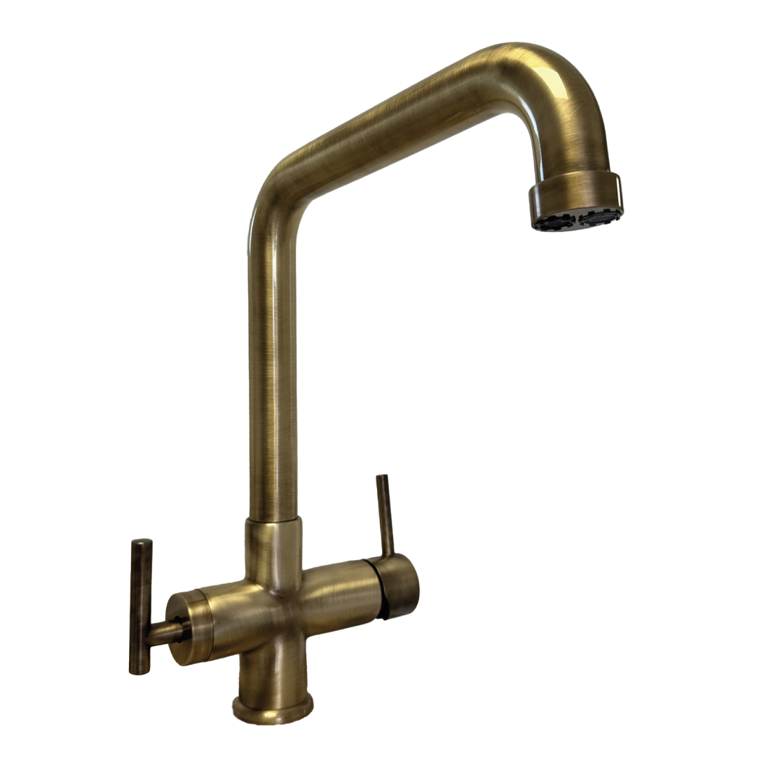 Rubinetto da cucina Canna Alta 4 vie 3/8” Bronzo Spazzolato. COD: CD-10004003BRSG