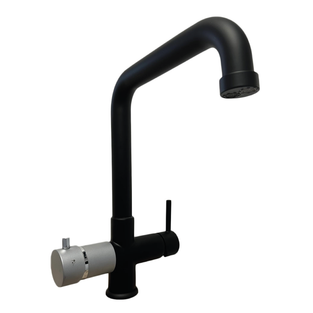 Rubinetto da cucina Canna Alta 5 vie 3/8” Nero Opaco COD: CD-10005009NOSG