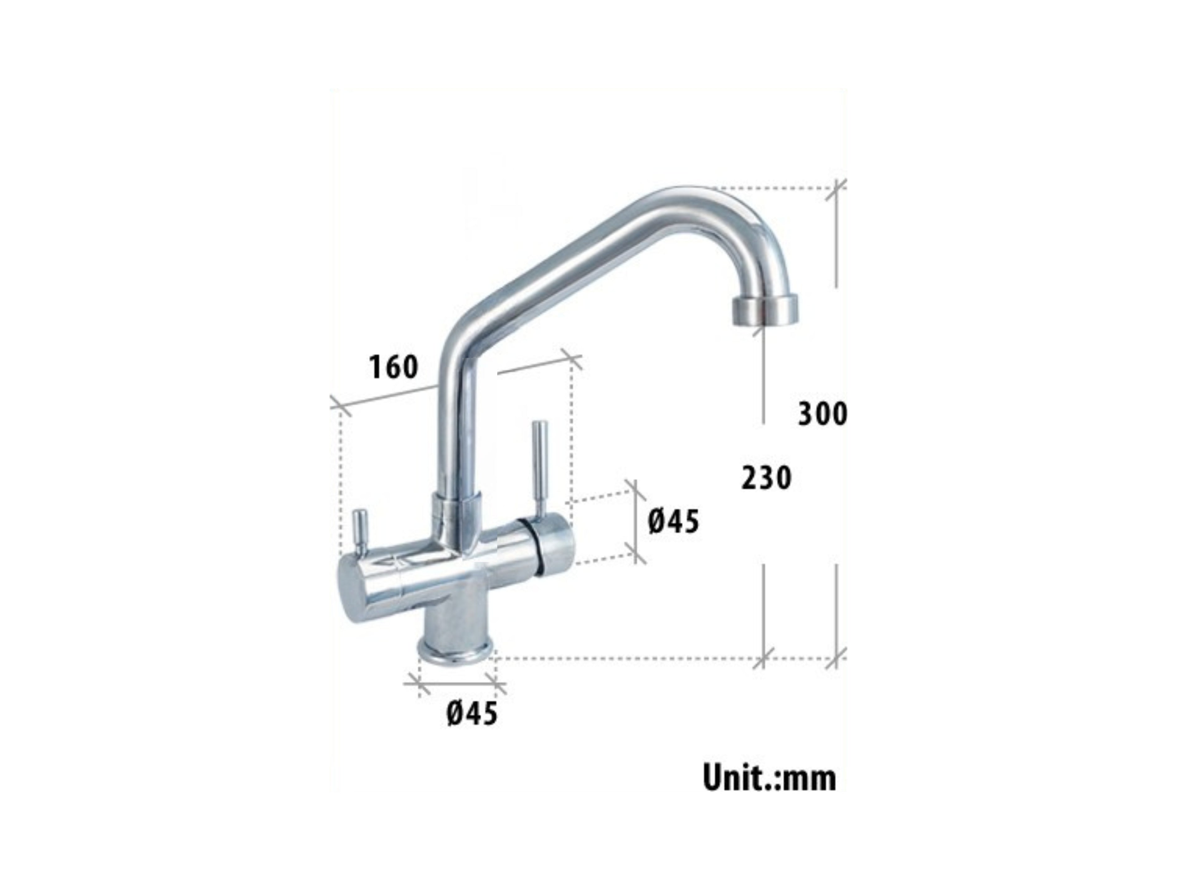 5024 rubinetto 5 vie 3/8" Nickel spazzolato COD: CD-10005024-NS-SG