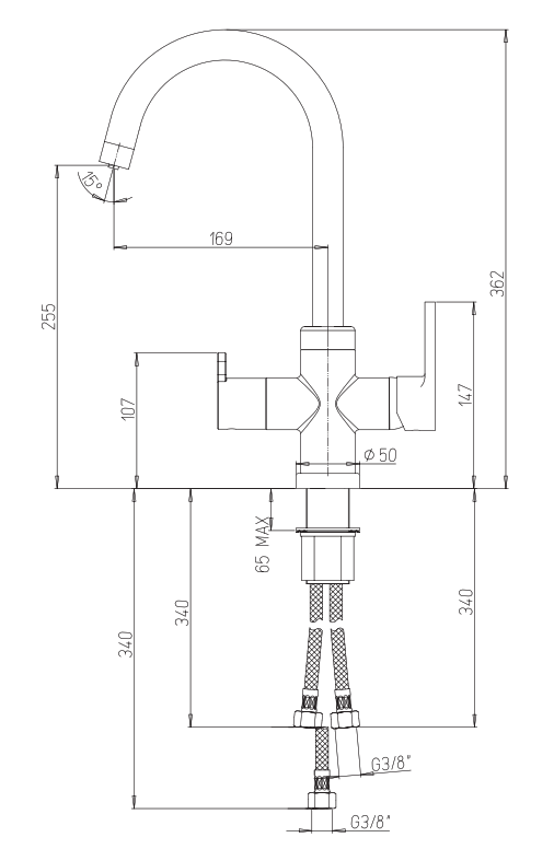 Miscelatore due vie COD:CD-643392P