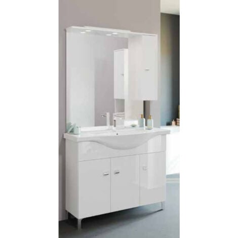 COMPOSIZIONE BAGNO SMART 85 BIANCO LUCIDO COD: CD-AB0252CM