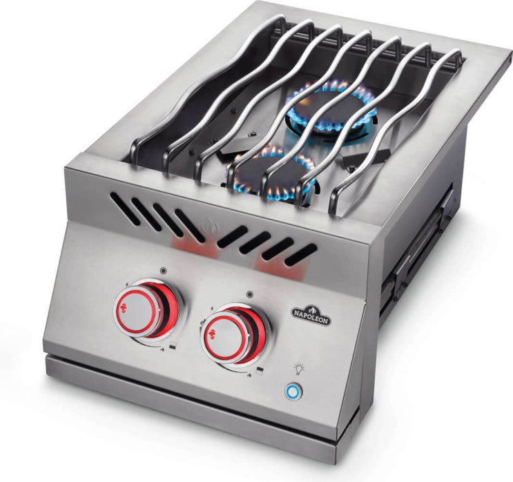 BRUCIATORE SUPERIORE A DOPPIA GAMMA IN LINEA SERIE 700 INTEGRATO CON COPERCHIO IN ACCIAIO INOX COD: BIB12RTPSS-CE