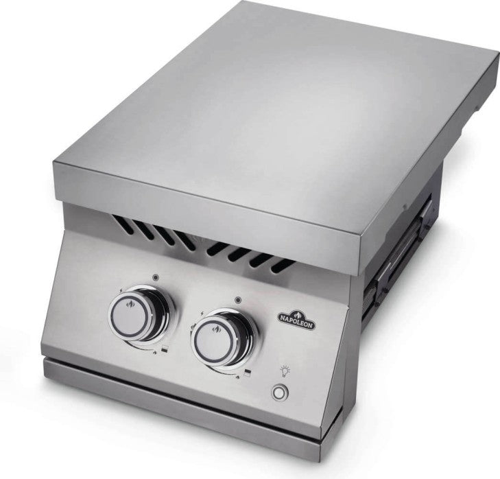 BRUCIATORE SUPERIORE A DOPPIA GAMMA IN LINEA SERIE 700 INTEGRATO CON COPERCHIO IN ACCIAIO INOX COD: BIB12RTPSS-CE