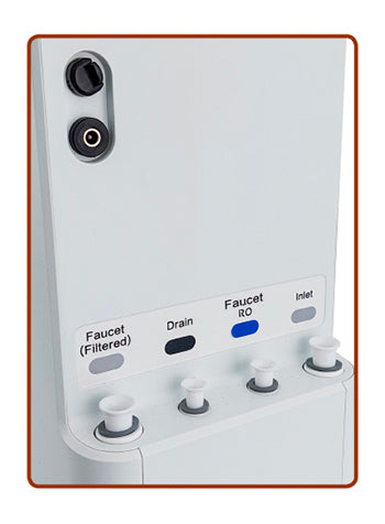 RO800 osmosi inversa diretta 120lt./h. con rubinetto elettronico, senza regolatore TDS COD:CD-050055-001-SG