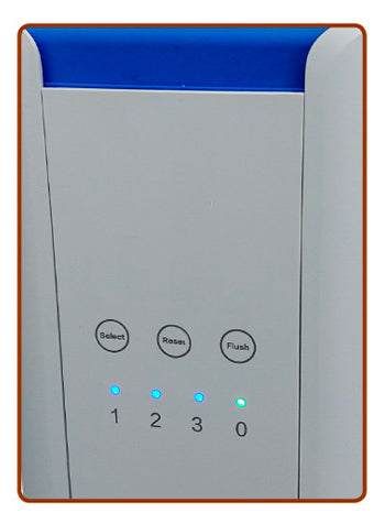 RO800 osmosi inversa diretta 120lt./h. con rubinetto elettronico, senza regolatore TDS COD:CD-050055-001-SG