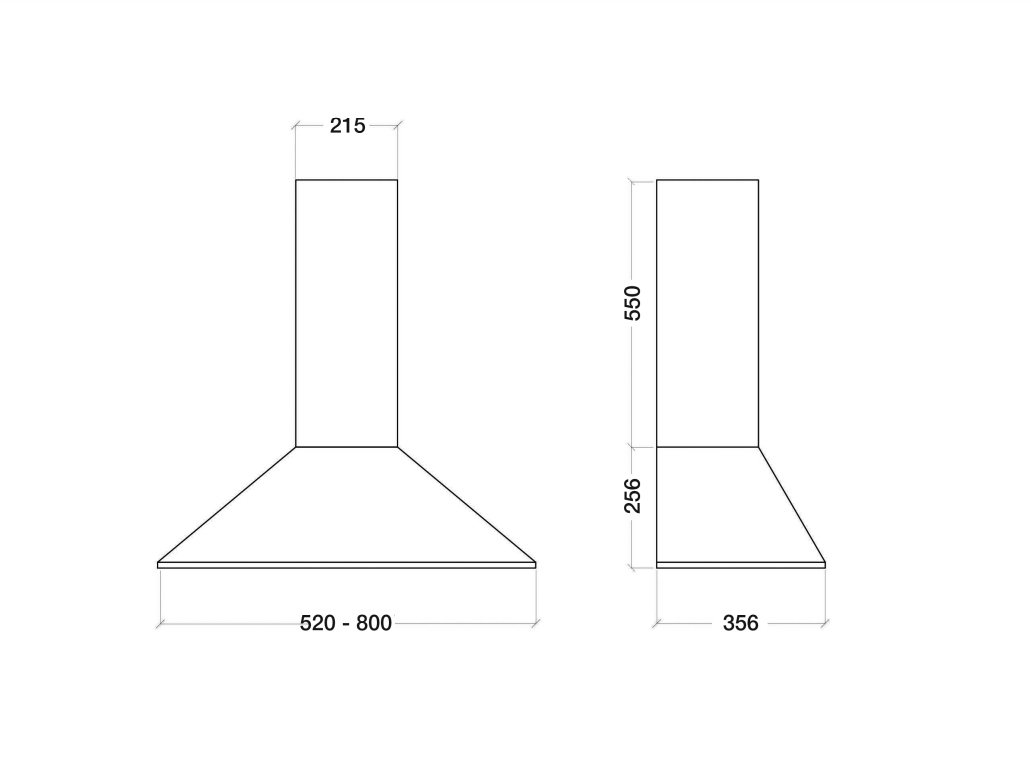 BOX ECO - CAPPA A PARETE TITANIO