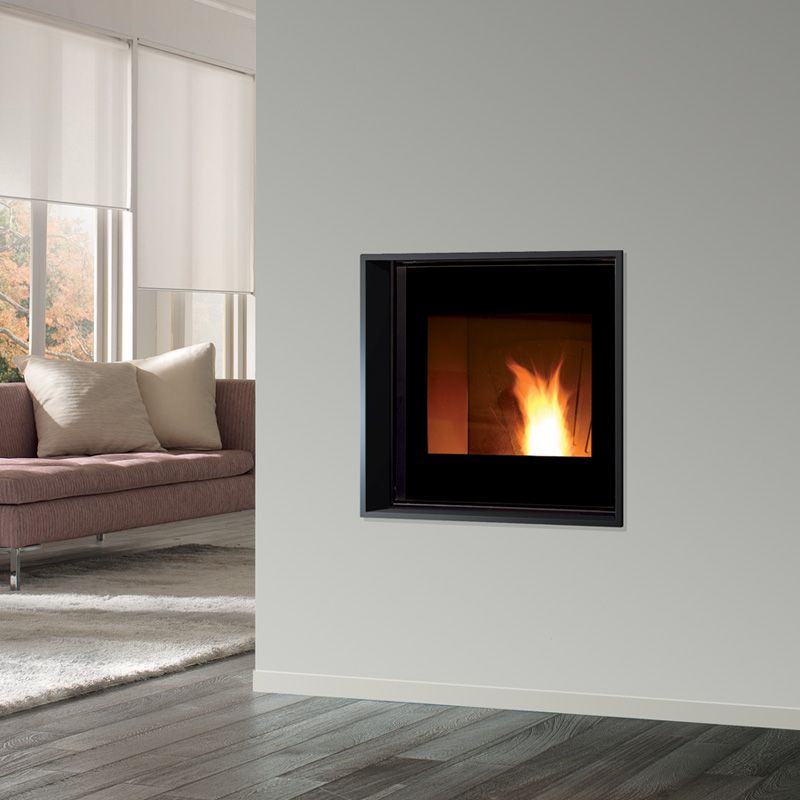 Caminetto a pellet con cornice essential COD:CD-MB14S.ESS.M