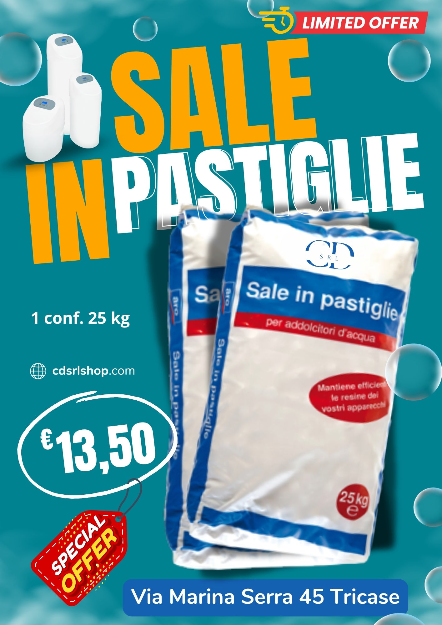 Sale in pastiglie 1 conf. 25 kg