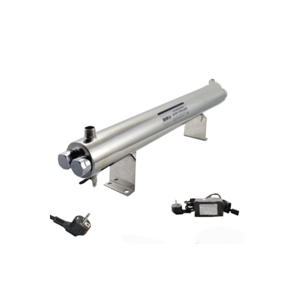 UltraRays sistema UV Completo 110W. (2x55W) 1″ M. con piedistallo – 76 LT/MIN COD:CD-12012014-01SG