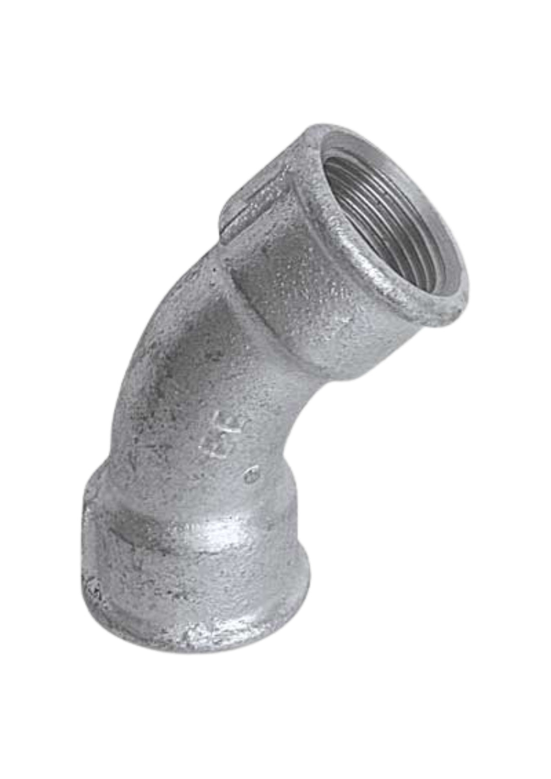 CURVA A 45° FEMMINA/FEMMINA ZINCATA COD: CD-07544C