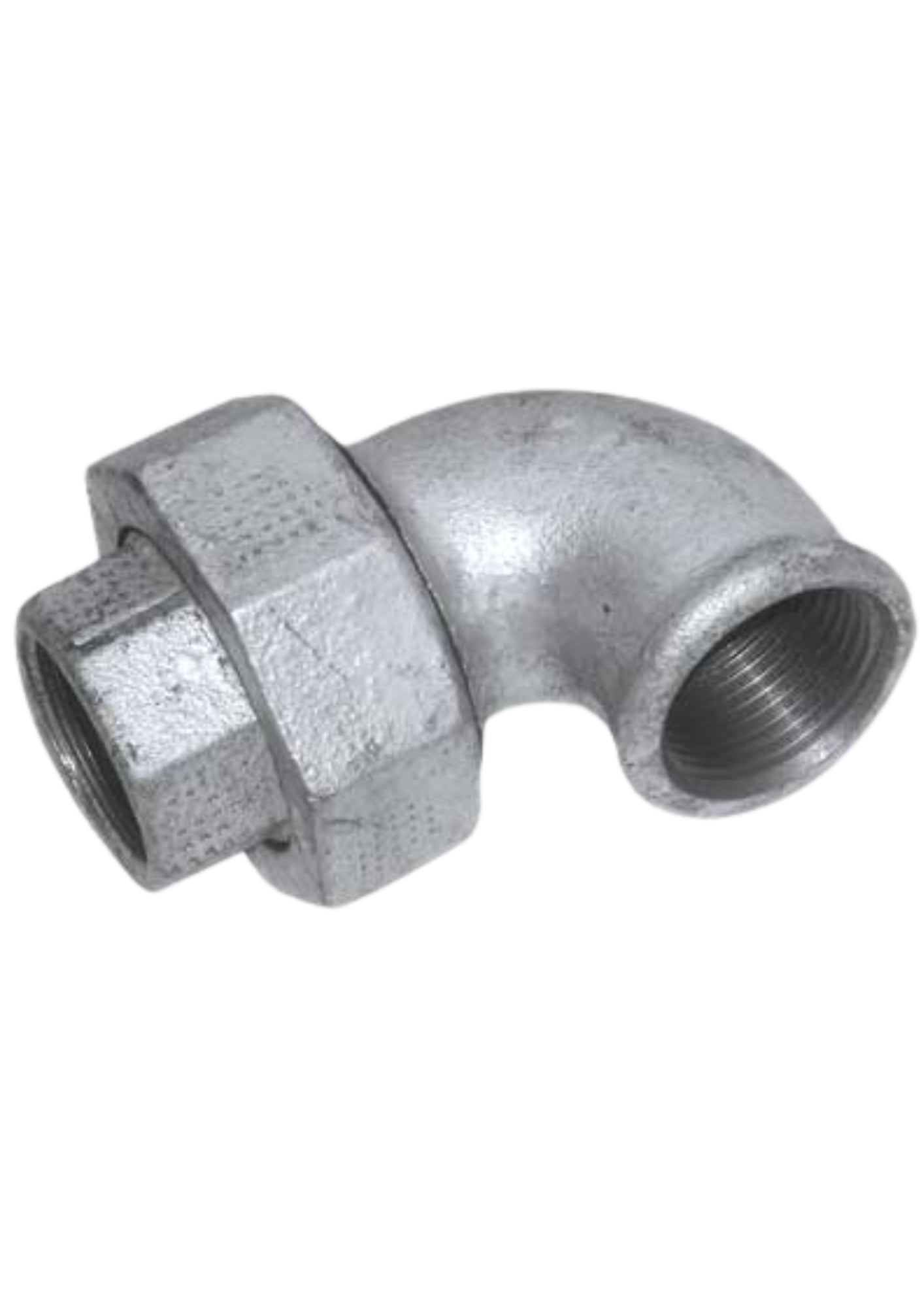 GOMITO CON BOCCHETTONE CONICO FEMMINA/FEMMINA ZINCATO COD: CD-07546C