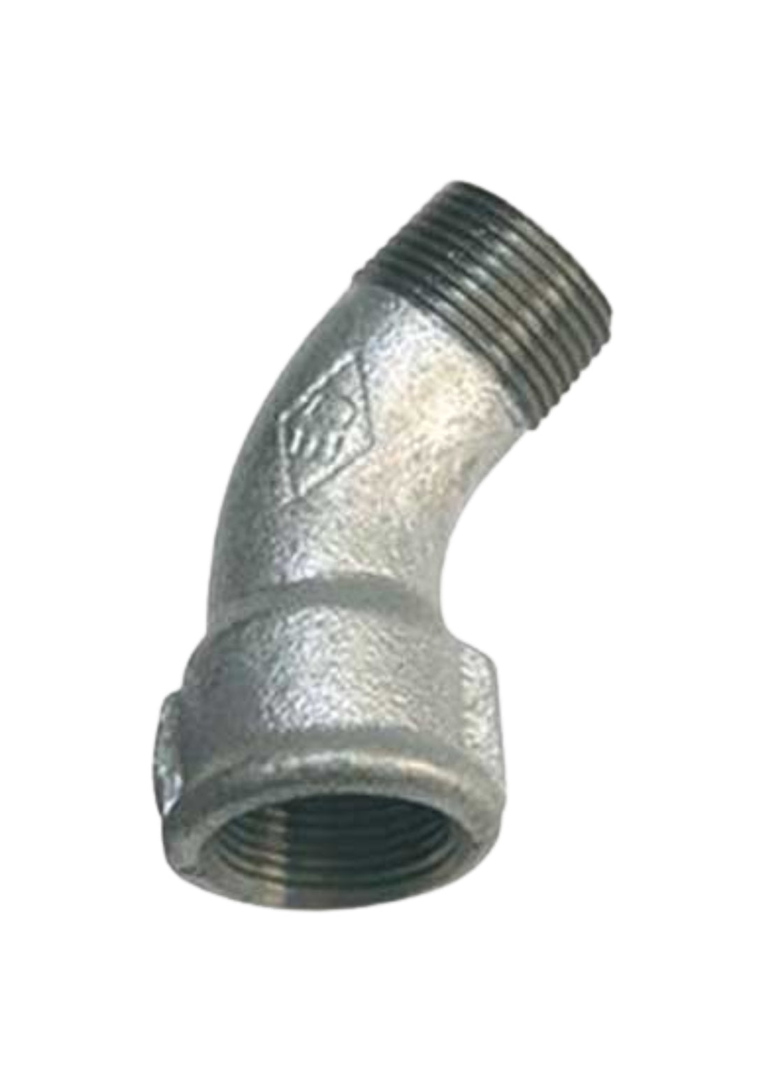 CURVA A 45° MASCHIO/FEMMINA ZINCATA COD: CD-07549C
