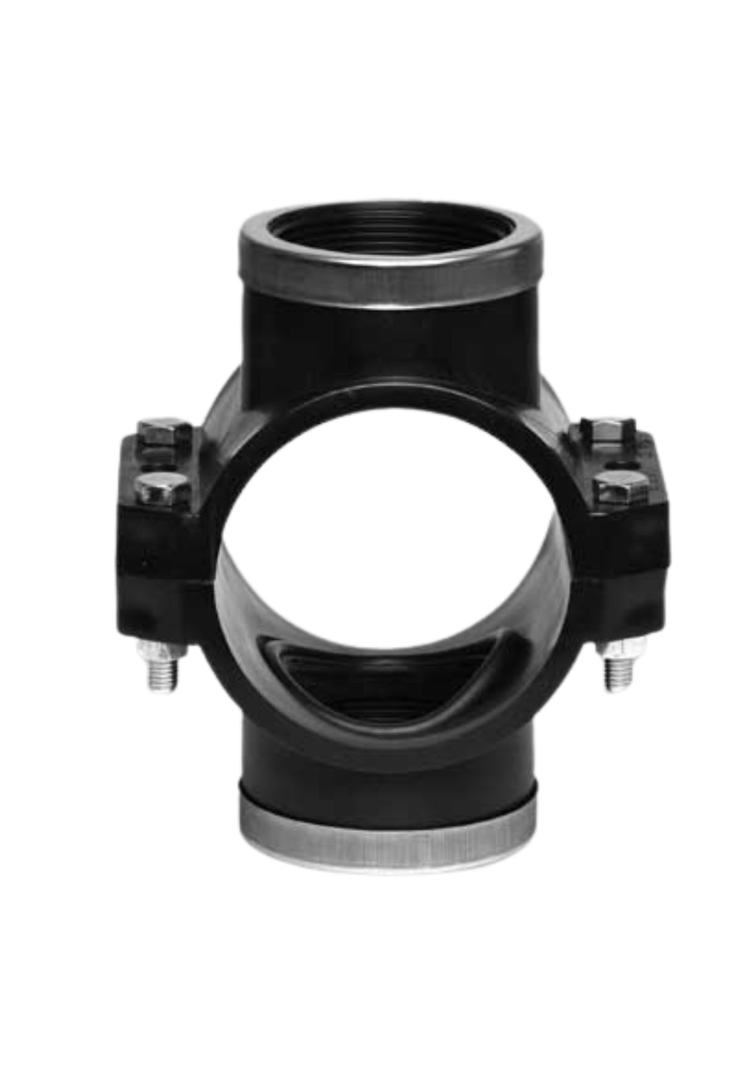 STAFFA DOPPIA CON RINFORZO E GUARNIZIONE PIATTA PN 10 COD: CD-07724C