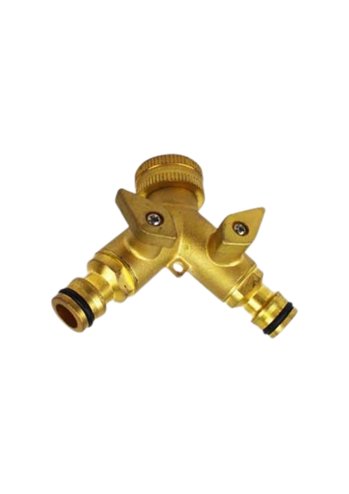 PRESA RUBINETTO DOPPIA USCITA IN OTTONE CON INNESTI RAPIDI IDEAL STAR COD: CD-4004802CF