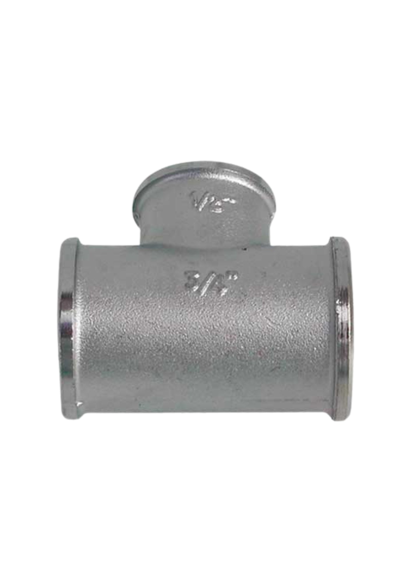 RACCORDO A TEE DIRITTO RIDOTTO OTTONE NICHELATO COD: CD-07102C