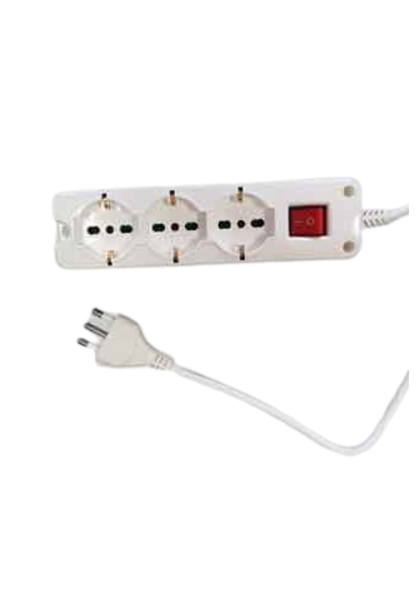 MULTIPRESA COMPATTA CON INTERRUTTORE IDEAL STAR   COD: CD-67904CF