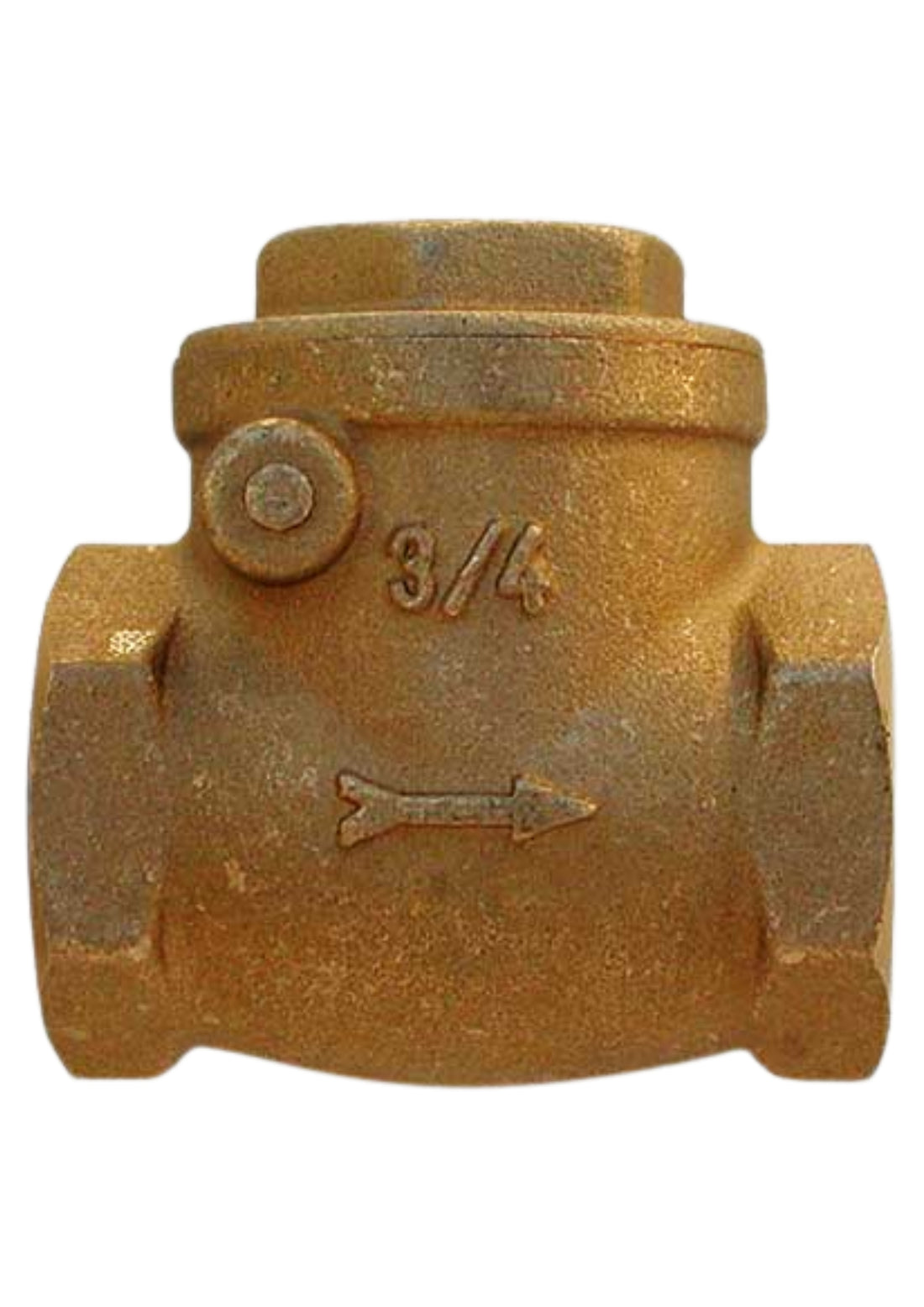 VALVOLA A CLAPET IN OTTONE SEDE GOMMA COD:CD-06602C