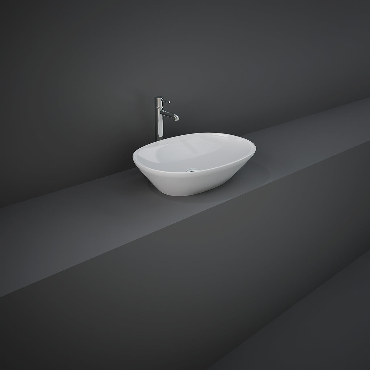 LAVABO DA APPOGGIO OVALE (SENZA FORO) VARIANT 50X36 CM COD-CD:185-RNAOD