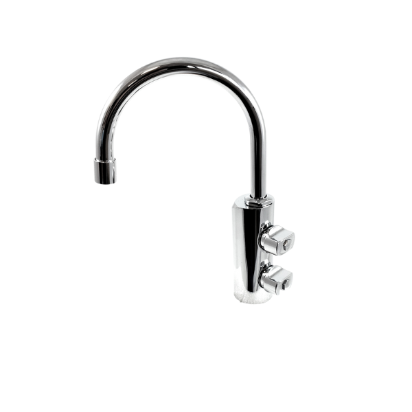 Rubinetto di prelievo 2 vie 6mm. Cromo COD:10002011SG