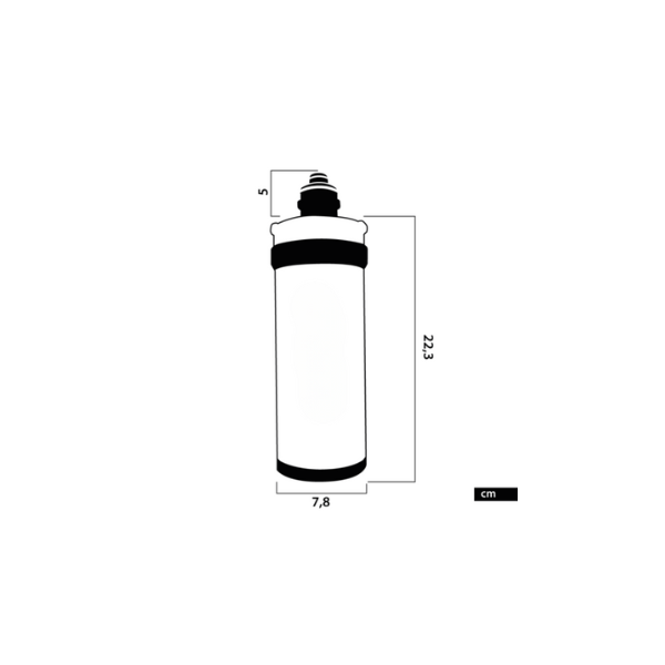 Kit Microfiltrazione acqua con filtro Sky Blue Small con Rubinetto unico 3 Vie Cromo – Acqua Liscia COD: CD-32S
