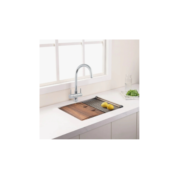 Kit Microfiltrazione acqua con filtro Sky Blue Small con Rubinetto unico 3 Vie Cromo – Acqua Liscia COD: CD-32S