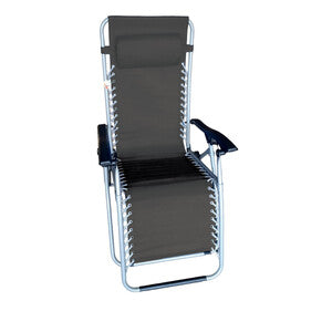 SEDIA SDRAIO MULTIPOSIZIONE GRIGIO COD:CD-507190CAP