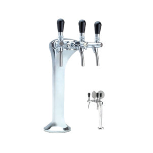 Palmer Colonnina meccanica 3 vie ricircolo acqua rubinetto con compensatore