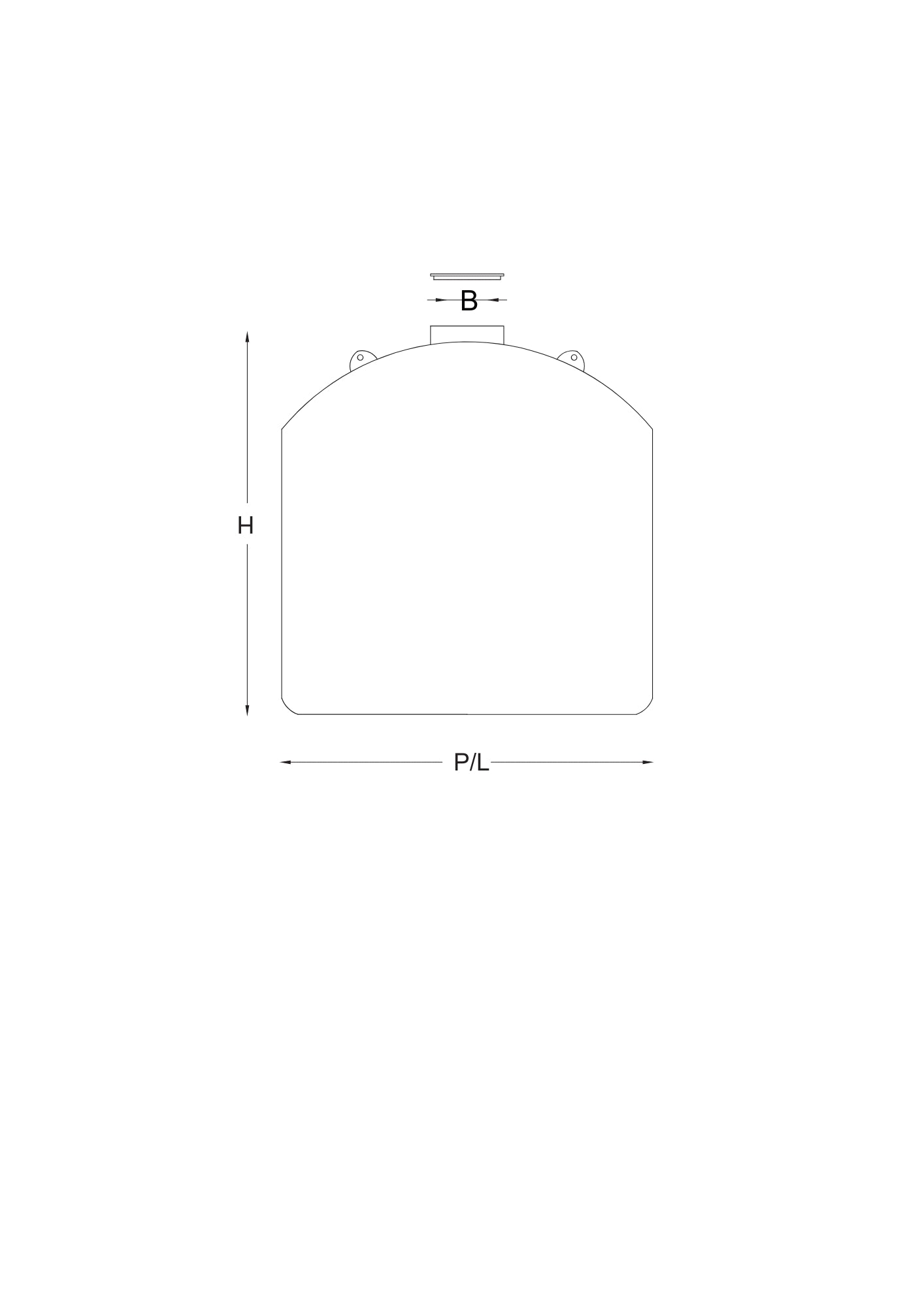 SERBATOIO PE ATOSSICO CILINDRICO DA INTERRO VERTICALE COD: CD- PIVR5000GS