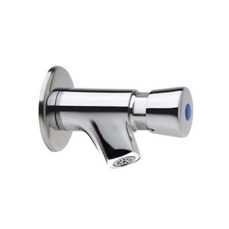 RUBINETTO A PARETE CON CHIUSURA A MOLLA