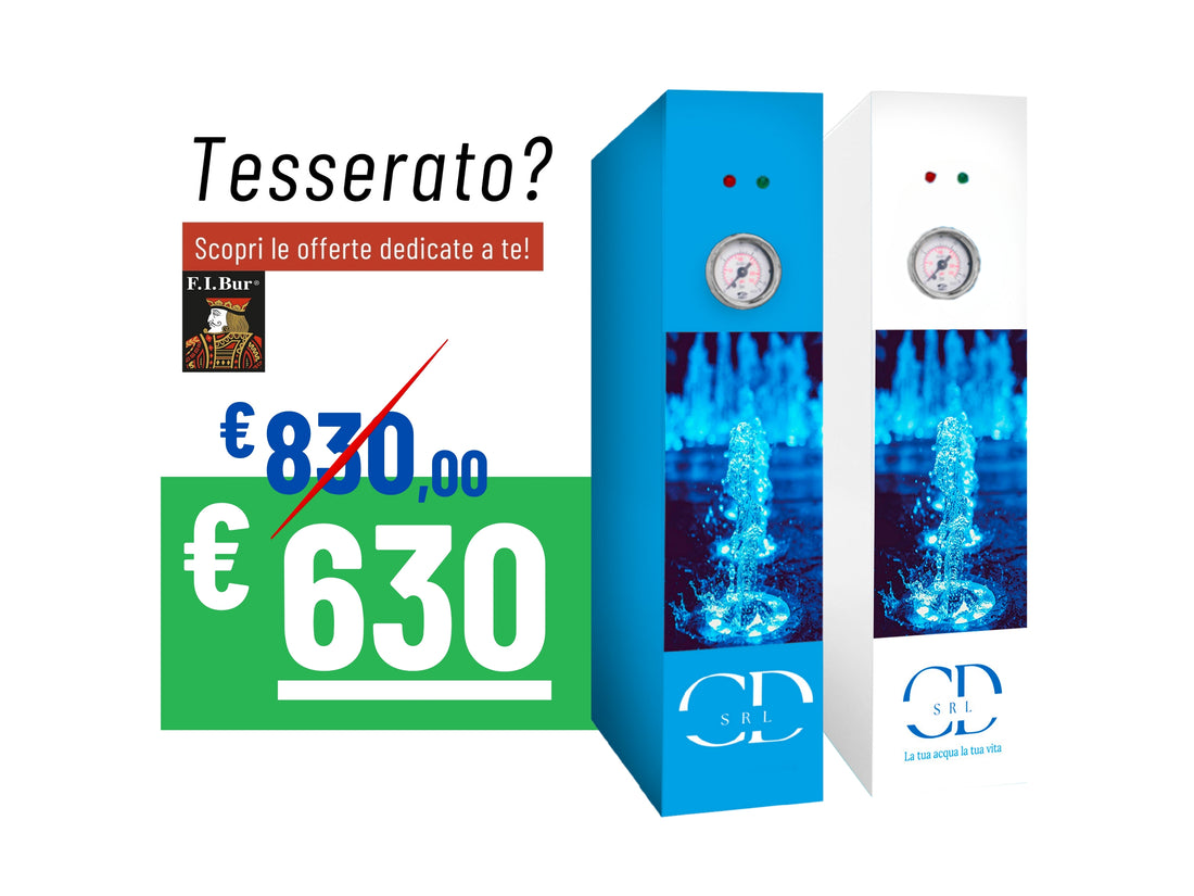 Osmosi inversa diretta 2 vie pompa booster 150GPD Blue COD:CD-050015-48SG