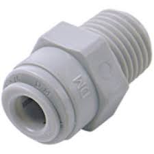 Terminale diritto tubo Ø – filettatura conica BSPT 1/4″ x 3/8”.COD:CD-AMCBT0406