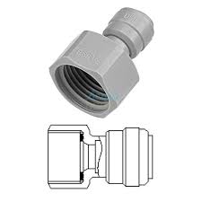 Terminale diritto femmina Ø tubo – filetto BSP (Tipo a Cono) 5/16″ x 1/2″.COD:CD-AFAB0507C