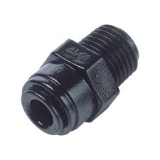 Terminale diritto tubo Ø – filetto conico BSPT 6MM x 1/4”.COD:CD-AMC0604M