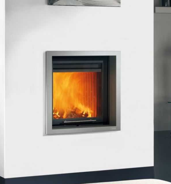 Caminetto a legna a convenzione naturale cornice Minimal COD:CD-LIGHT01M