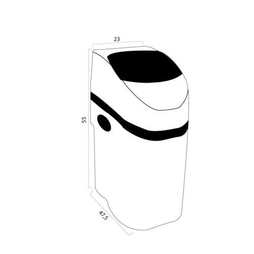 Addolcitore acqua Cabinato Slim 7 lt. Resina, per 1 Persona COD: CD-15000106-37SG