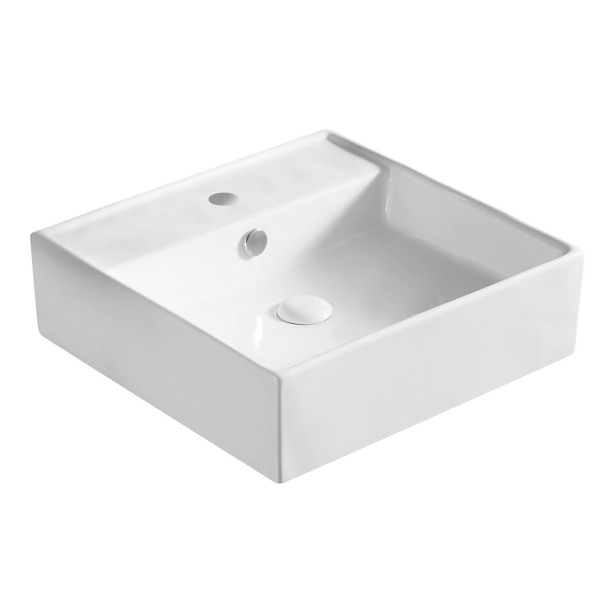 LAVABO DA APPOGGIO MOD. LA40 CM 46.5 X 46.5 COD:185-LA40D