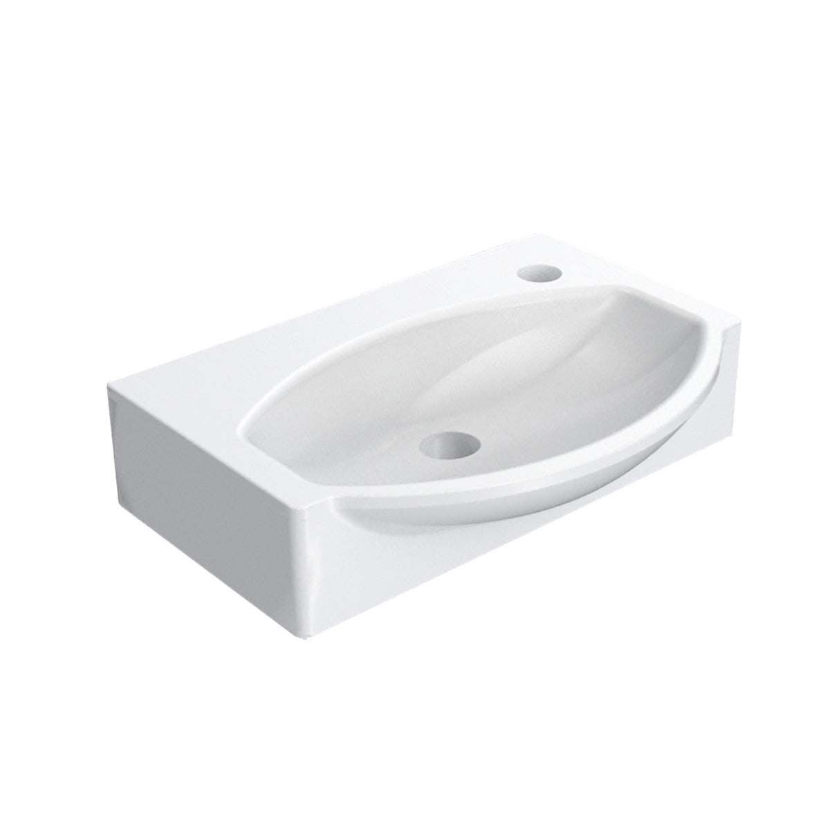 LAVABO A PARETE MOD. LP96 CM 41X30 185-LP96D
