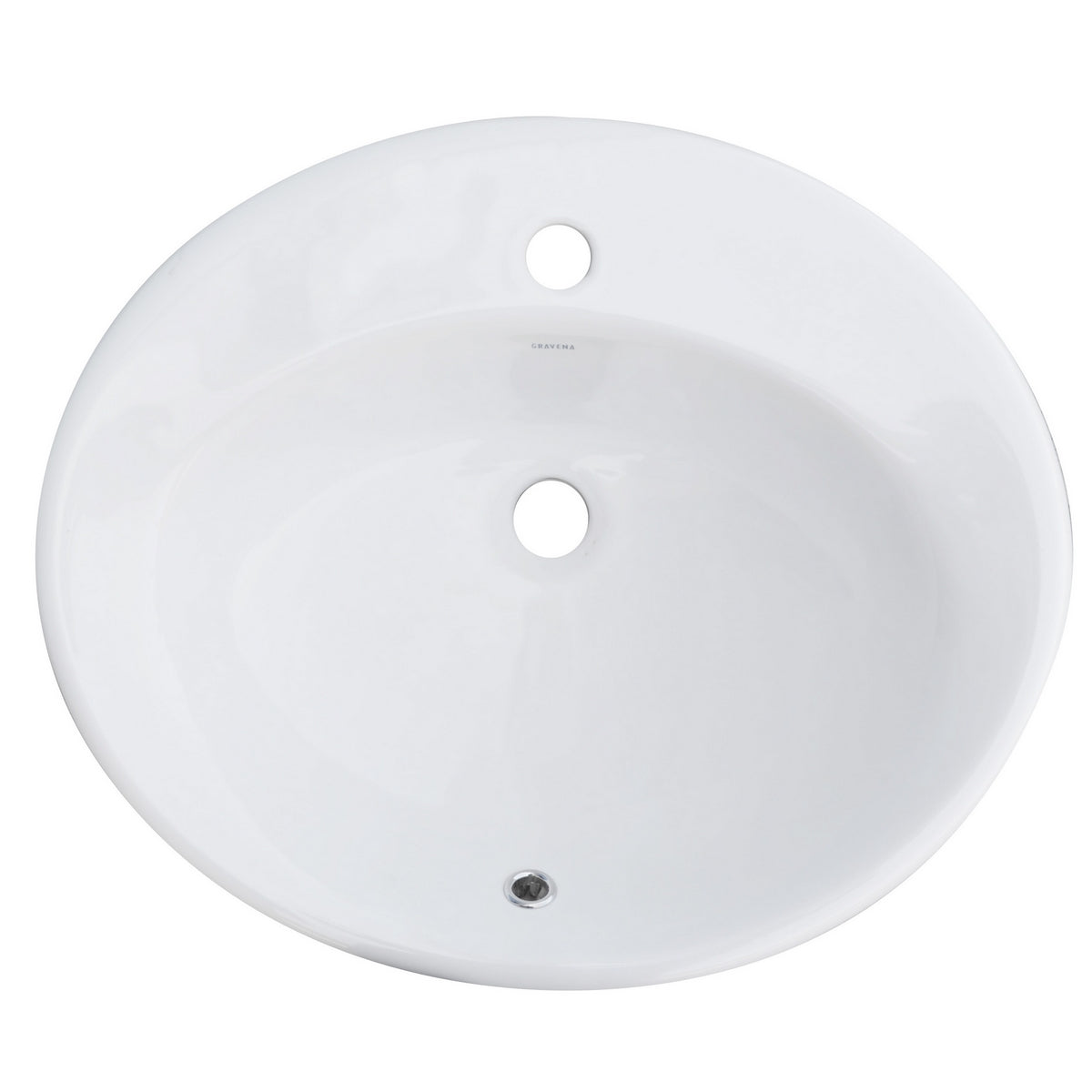 LAVABO SOPRAPIANO CON FORO RUBINETTO CM 57x49 185-LS65D