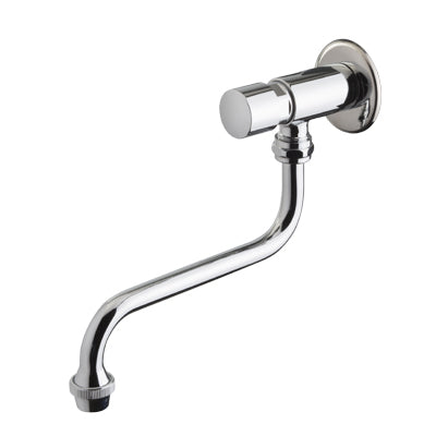 RUBINETTO A MURO TEMPORIZZATO CON CANNA GIREVOLE