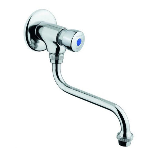 RUBINETTO A SNODO A PULSANTE DA PARETE CON ARRESTO TEMPORIZZATO