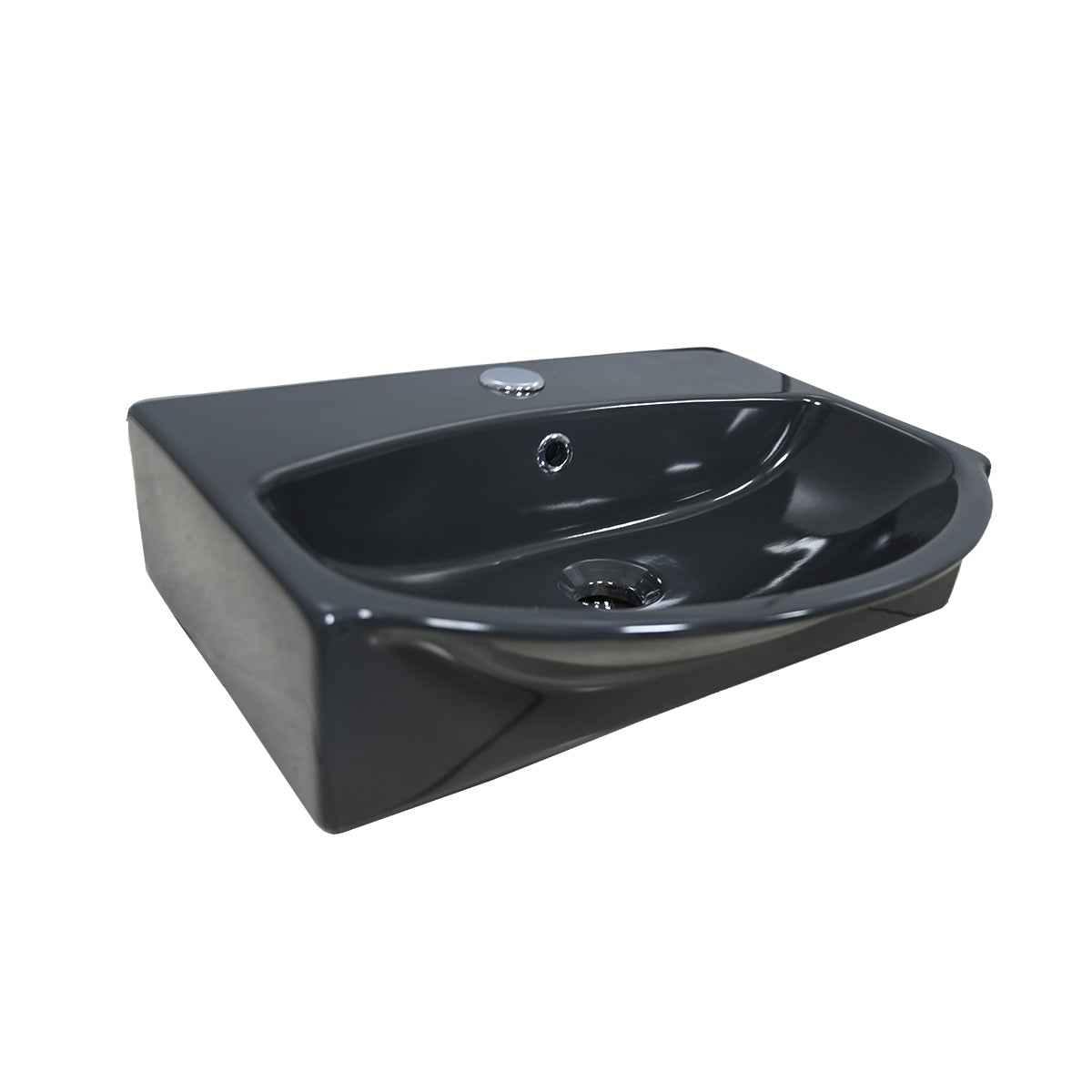 LAVABO A PARETE MOD. LP95CM50X40 Nero 185-LP95-NE050D