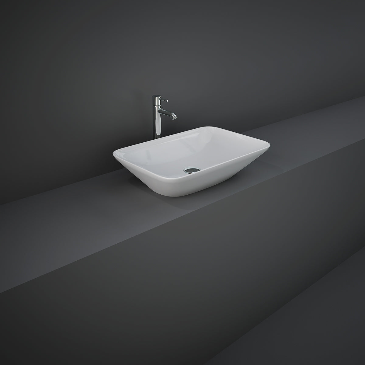 LAVABO DA APPOGGIO RETTANGOLARE (SENZA FORO) VARIANT 55X36 CM COD-CD:185-RNARD