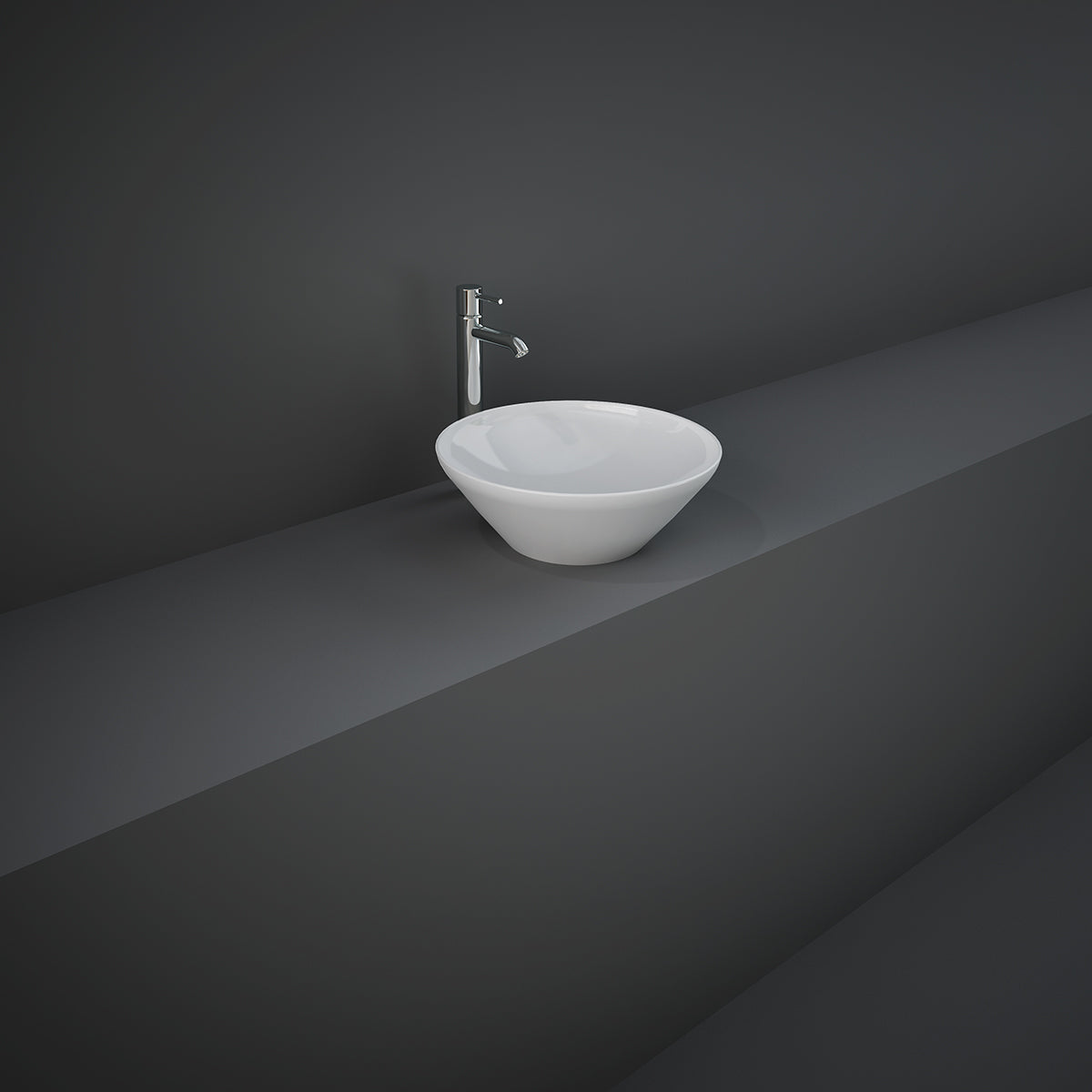 LAVABO DA APPOGGIO TONDO (SENZA FORO) VARIANT 36X36 CM COD-CD:185-RNATD