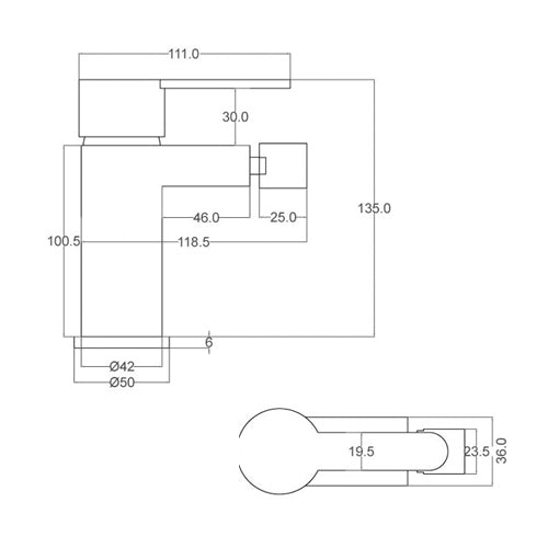 MISCELATORE MONOCOMANDO BIDET