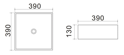 LAVABO DA APPOGGIO MATT MOD. 05 COD-CD:185-LVM05D
