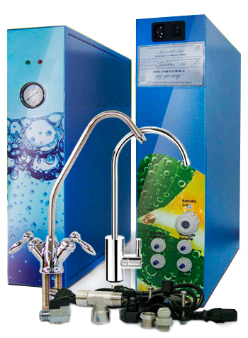 Osmosi inversa diretta CX250 1 via pompa booster 150GPD Bianco Lucido COD-CD:050015-49S