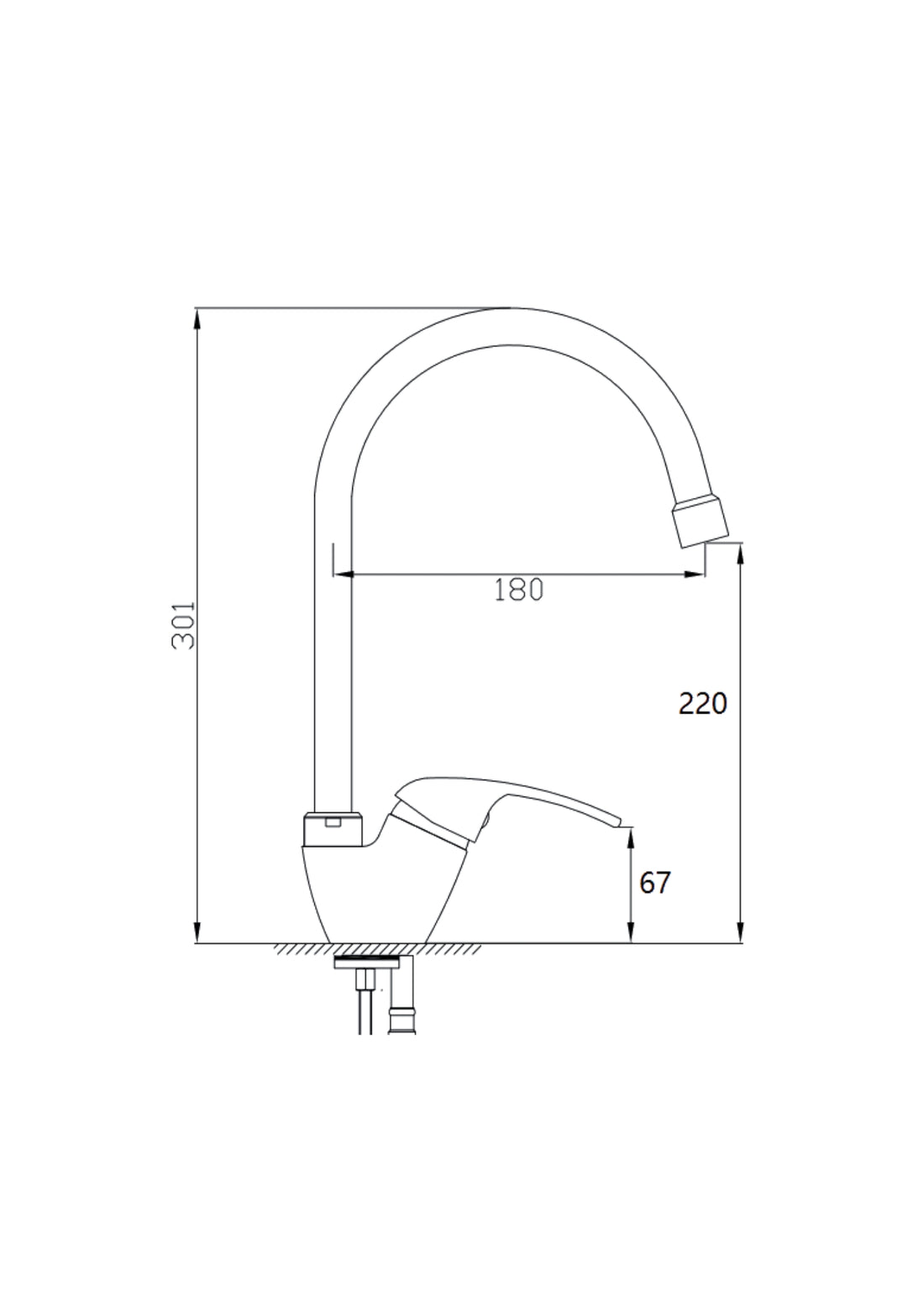 MONOCOMANDO LAVELLO BOCCA A PONTE BRASILE COD:CD-01636C