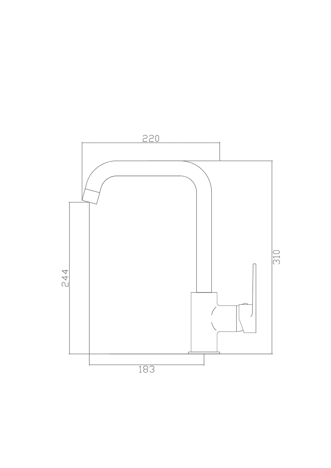 MONOCOMANDO LAVELLO BOCCA L CONDOR COD:CD-01633C